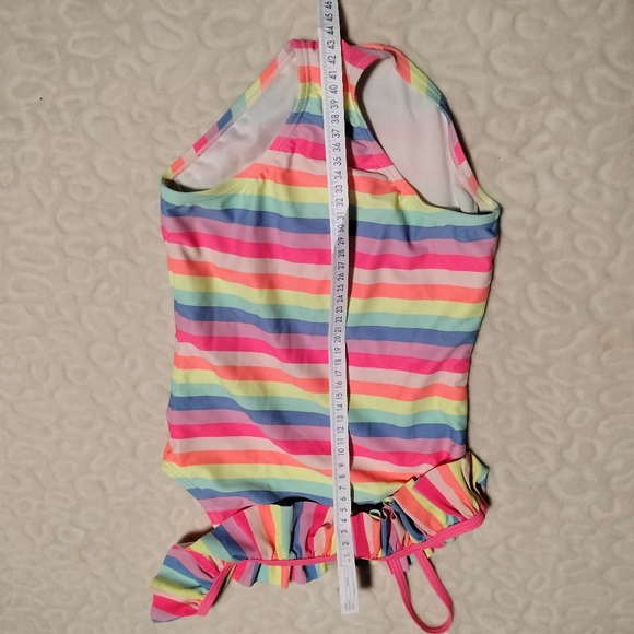 Striped bathing suit girls size 8 - Picture 4 of 5